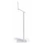 Silver and white iPad panel kiosk with sturdy steel build 