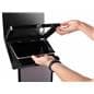 Anti-theft black and silver brandable tablet kiosk