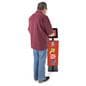 Convertible printed double tablet kiosk with accessible floor standing height