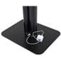 Convertible printed double tablet kiosk with portable aluminum base