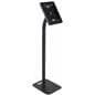 Black Floor to Counter Public Tablet Holder