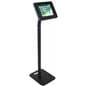 Floor to Counter Public Tablet Holder in Landscape Orientation