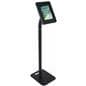 Floor to Counter Public Tablet Holder with Black Enclosure