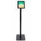 iPad pro floor stand holder with modern rounded corner design 