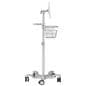 Medical mobile iPad cart showcasing the side angle of the medical cart