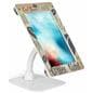 Custom secure flexible iPad 12.9 stand with personalized graphics