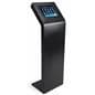 50.5" High tablet kiosk stand with modern curved design