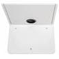 Floor stand for tablet with 3 holes in base for bolting to floor