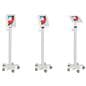 Tablet mount medical rolling cart can tilt forwards and backwards 