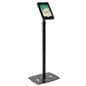 Adjustable height iPad Pro freestanding floor stand holding tablet