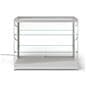 LED glass store counter with aluminum frame