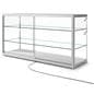 LED counter display case with tempered glass