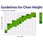 12" Classroom Chair with Height and Age Guidelines