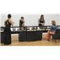 Sit Down Locking Jewelry Display Case with LED Lights