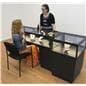 Sit Down Lockable Jewelry Display Case 