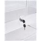 Recycled Acrylic Countertop display cases with sliding glass doors