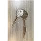 Glass display counter material swatch and keys