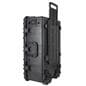 Tablet charging cart with retractable pull handle