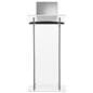 Collapsible acrylic podium with modern design