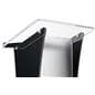 Collapsible acrylic podium with 24” x 15” surface