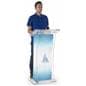 Non-Glare Lectern with Custom Design, Easy Assembly