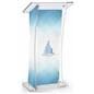 Acrylic Non-Glare Lectern with Custom Design