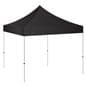 5x5 pop up canopy with black polyester tent topper