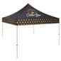 Custom printed 10x10 canopy with dye-sublimation printed graphics