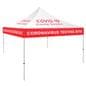 Custom printed 10x10 canopy for coronavirus testing