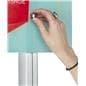 Custom Acrylic Frameless Wall Sign with Silver Caps