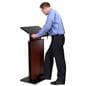 Contemporary Adjustable Height Lectern - Jewel Mahogany
