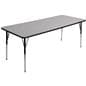 Height Adjustable Rectangular School Table