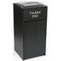 Thank You Restaurant Receptacle, Black Finish