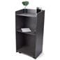 Hostess station with an open back 