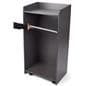Hostess station with an adjustable shelf