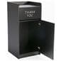 Thank You Trash Can Has a Swing Door For Garbage