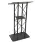 Open Front Black Steel Podium 
