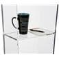 Custom Graphic Transparent Podium with 2-Color Vinyl Imprint