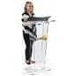 Custom Graphic Transparent Podium, 47.4" Overall Height