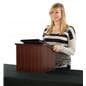 Collapsible Countertop Podium has Lip for Securing Presentation Notes