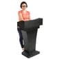 Restaurant Entrance Podium has a Semi-Enclosed Top
