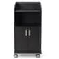 Modern Floor Lectern on Wheels includes a locking cabinet