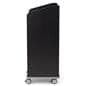 Modern Floor Lectern on Wheels has angled sides to keep work area saef