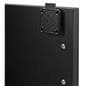 Modern Floor Lectern on Wheels locking mechanism on the cabinet door