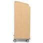 Modern Floor Lectern on Wheels keeps confidential information from customer eyes