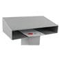 Closed Front Silver Steel Podium 
