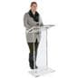 Acrylic Lectern Podium has a Sturdy Base
