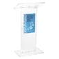 Transparent Podium Takes Moments to Assemble