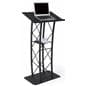 Podium with metal base