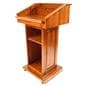 solid wood podium 